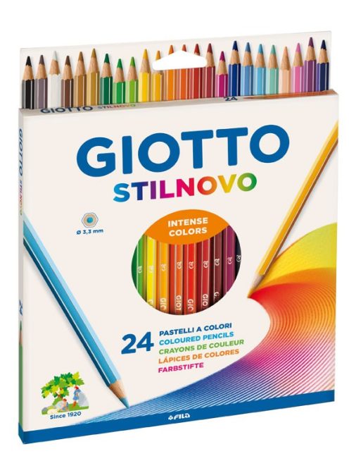 Színes ceruza GIOTTO Stilnovo 24db-os 6szög vékony