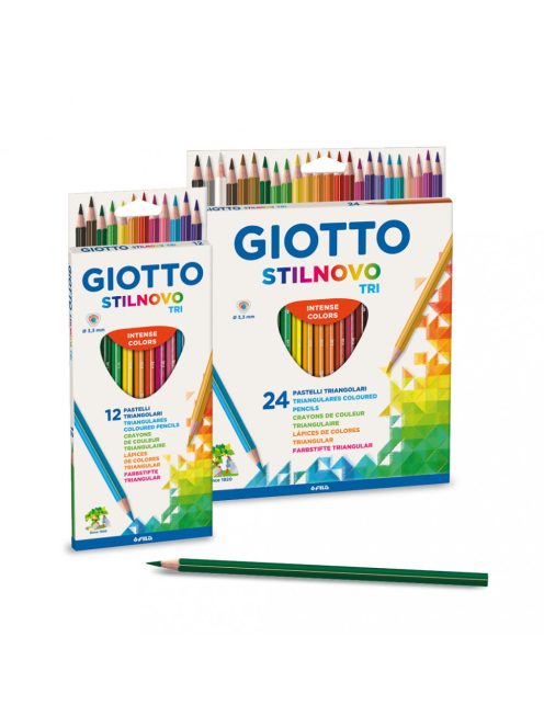 Színes ceruza 12-es Giotto Stilnovo 3 szögletű 