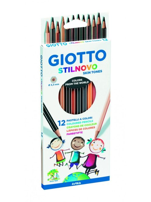 Színes ceruza 12-es Giotto Stilnovo bőrtónus színek (hatszögletű)