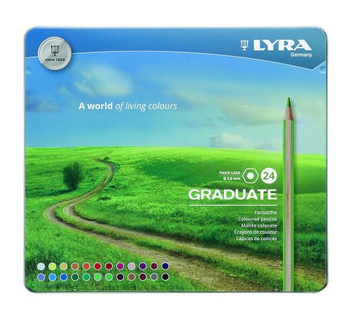 Színes ceruza 24-es Graduate fémdoboz