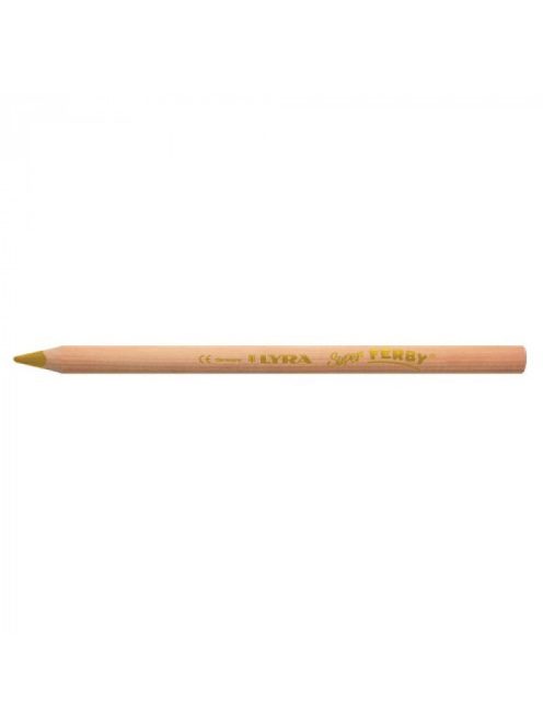 Színes ceruza SuperFERBY háromszögletű,  vastag, arany,  natúr