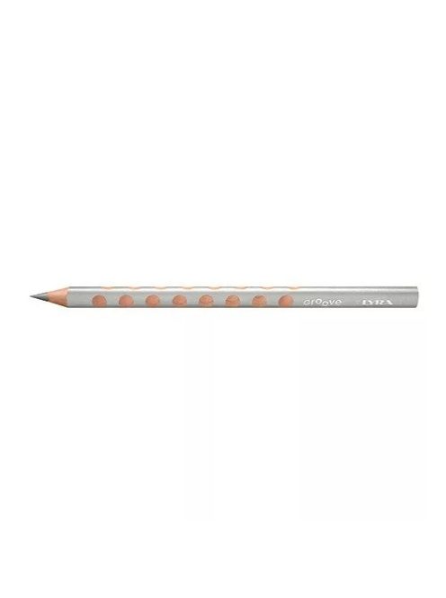 Színes ceruza Groove háromszögletű, vastag ezüst
