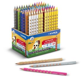   Színes ceruza Groove 96 db-os Display háromszögletű, vastag