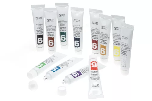 Tubusos tempera 12-es készlet, 12 ml-es EDU3