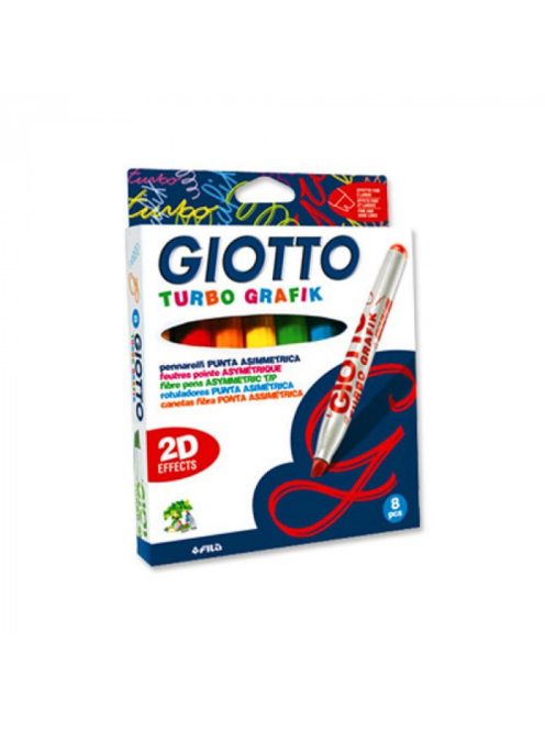 Filckészlet 8-as Giotto Turbo Grafik 2 dimenziós