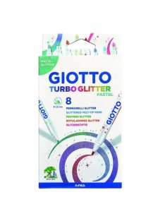   Filckészlet 8-as Giotto Turbo Glitter csillámos pasztel (új)