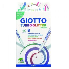   Filckészlet 8-as Giotto Turbo Glitter csillámos pasztel (új)