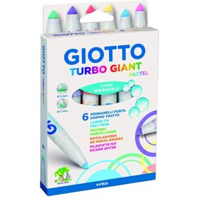   Filckészlet 6-os Giotto Turbo Giant pasztel kúpos heggyel (új)
