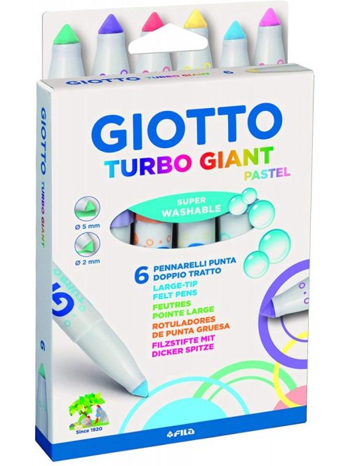 Filckészlet 6-os Giotto Turbo Giant pasztel kúpos heggyel (új)