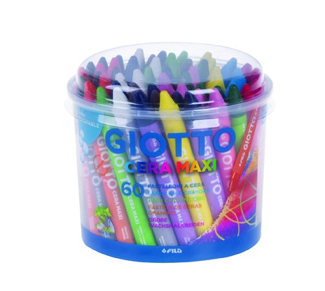 Zsírkréta GIOTTO Cera Maxi Vödrös 60db