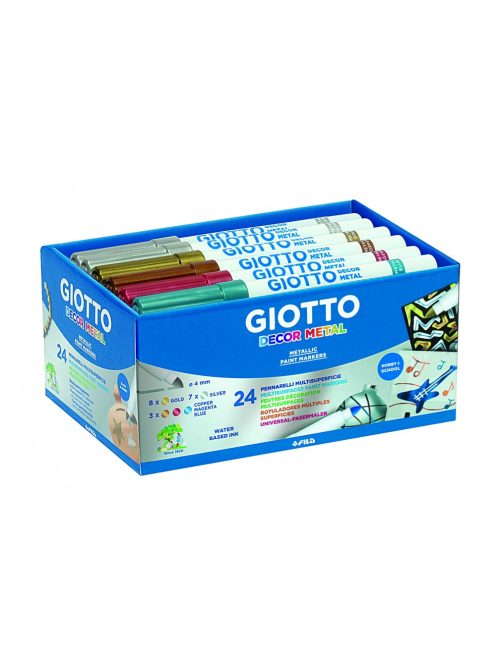 Filckészlet Giotto Decor metall 25 db vegyes színekben sokféle anyagra