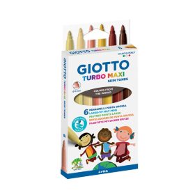   Filckészlet 6-os Giotto Turbo Maxi függeszthető bőrtónus (új)