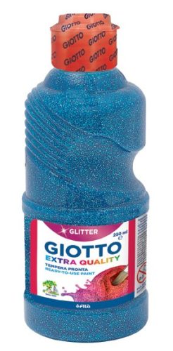 Tempera GIOTTO 250ml GLITTERES CIÁN