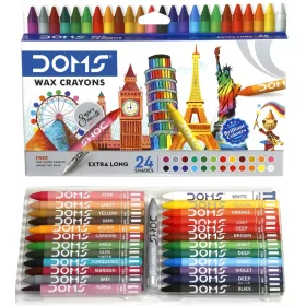   Zsírkréta 25 db-os  (24+ 1 csillámos ezüst), extra hosszú DOMS (FILA)