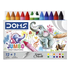   Zsírkréta vastag 13 db-os (12 szín + 1 ezüst) DOMS (FILA)