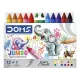 Zsírkréta vastag 13 db-os (12 szín + 1 ezüst) DOMS (FILA)