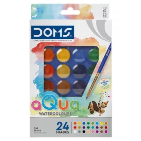 Vízfesték 24 db-os Aquarell 23 mm, + ecset, FILA