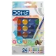Vízfesték 24 db-os Aquarell 23 mm, + ecset, FILA