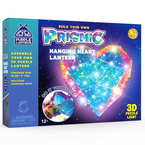 PRISMIC™ 3D Puzzle LED lámpa - Függő szív
