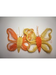 Pillangó dekor Citromsárga