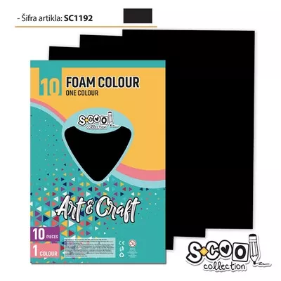 Dekorgumi A/4 fekete SC1192