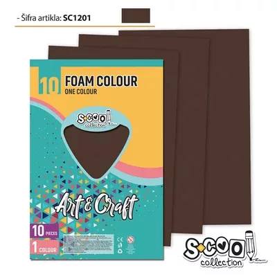 Dekorgumi A/4 s.barna SC1201