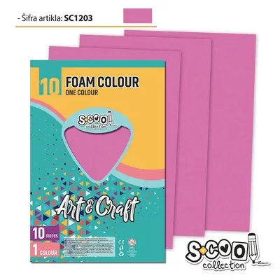 Dekorgumi A/4 rózsaszín SC1203