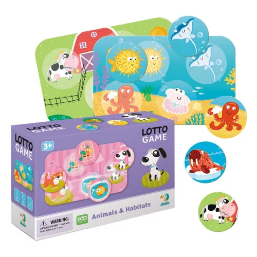 Állatos lottó játék, Dodo Toys