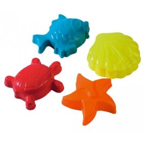 Homokozó formák- TENGERI ÁLLATOK 4db