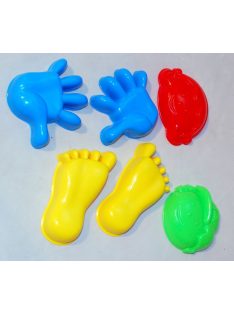 Homokozó formák(kéz,láb,fiú,lány)