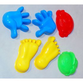 Homokozó formák(kéz,láb,fiú,lány)