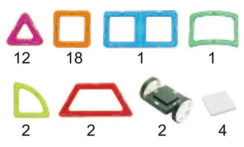 Magkiss-Mágneses építő 42db-os mágnes