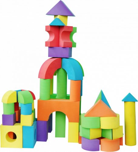 EVA-NAGYMÉRETŰ szivacsos építő  50db-os