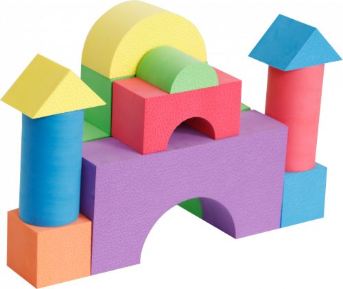 EVA-NAGYMÉRETŰ szivacsos építő  50db-os