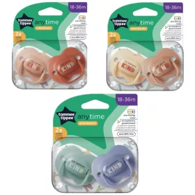   Tommee Tippee játszócumi CTN Anytime 2 db 18-36 hó (barna, ekrü)
