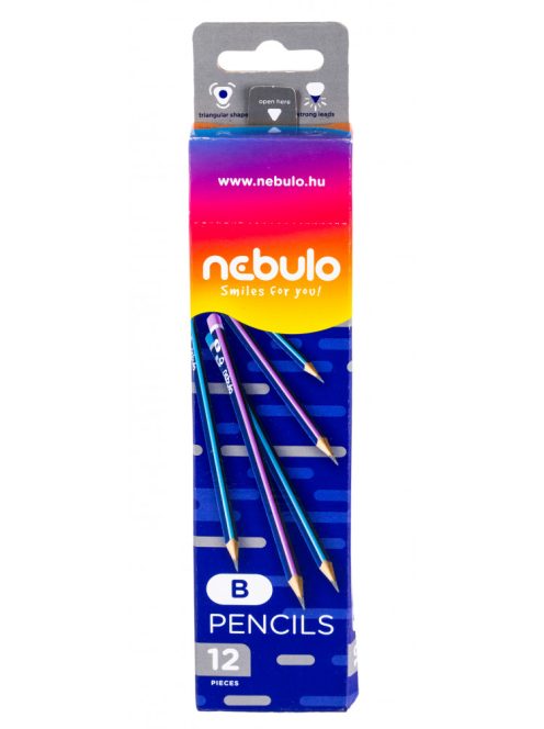 Grafit ceruza B-s, 12 db/doboz, Nebulo