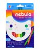 Filctoll készlet, 12 színes, kétvégű, Nebulo