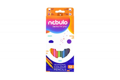 Színes ceruza NEBULO 12-es 6-szög
