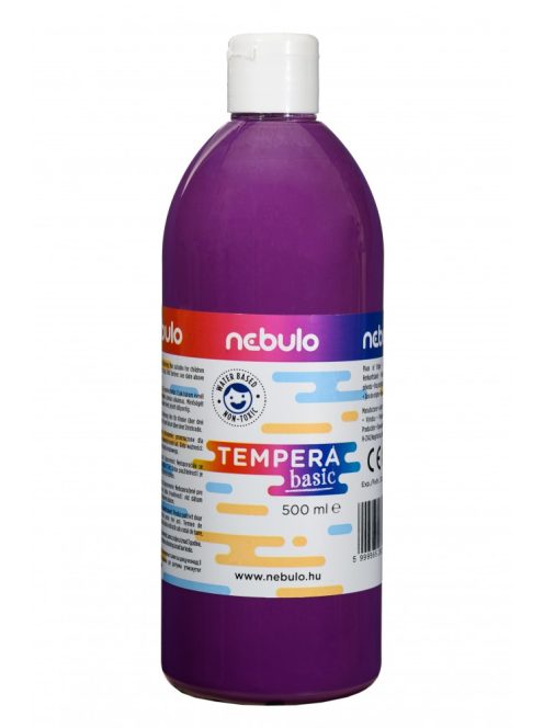 Tempera festék, 500 ml-es, lila, Nebulo