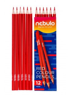 Színes ceruza, piros, háromszög, Nebulo