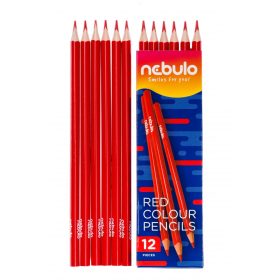 Színes ceruza, piros, háromszög, Nebulo