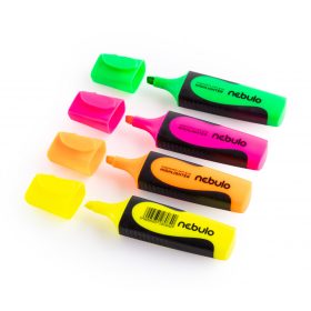 Szövegkiemelő  készlet, 4 pasztell szín, Nebulo
