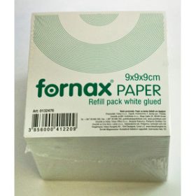 Jegyzettömb FORNAX 9x9x9cm ragasztott