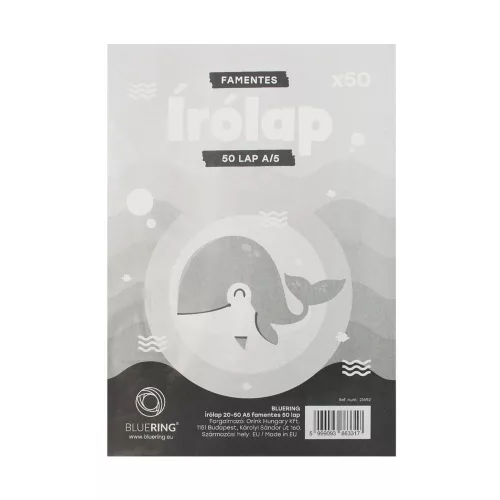 Írólap A5, 20-50 famentes 50lap Bluering®