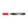 Alkoholos filctoll  CENTROPEN 8566 kerek végű, 2,5mm, piros