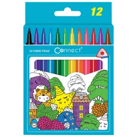  Rostirón, filctoll készlet, Connect háromszög testű, 12 klf. Szín