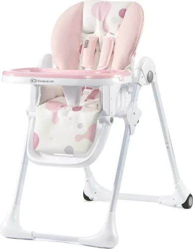 KINDERKRAFT Etetőszék YUMMY rózsaszín