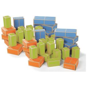   Wesco Akadály készlet 50 db-os maxi csomag (negyedtégla,félkocka,tégla)